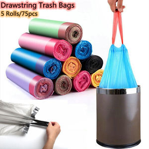 Sacs en plastique PE noirs à soufflets latéraux de 3 gallons, thermosoudables, 115 unités/2 rouleaux pour usage en supermarché - Product Image 6