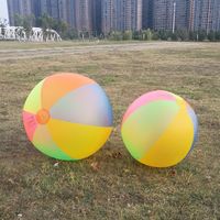 Super grand ballon de plage gonflable en PVC de 100 cm, jouet flottant pour piscine extérieure, sport aquatique, lacs et rivières, accessoires de piscine