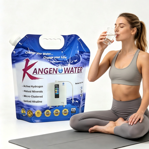 Sacs d'eau Kangen pliables sans BPA de 5 litres, sacs de recharge d'eau alcaline de qualité alimentaire, poche à bec verseur pour liquides - Product Image 1