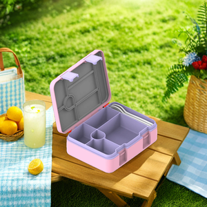 Custom <strong>Princess</strong> Pink Girls Bento <strong>Lunch</strong> <strong>Box</strong> with Ice Pack Fresh 5 Compartment Silicone Kids' <strong>Lunch</strong> <strong>Box</strong> - Product Image 6