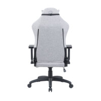Fauteuil de Gaming Pivotant et Réglable en Tissu Gris avec LED RGB, Grand Mécanisme, Design Contemporain, pour Bureau et Usine, Vente en Gros Personnalisée, Qualité Supérieure