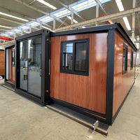 Module préfabriqué cabine petite maison bas prix maison conteneur extensible 20 pieds 2 chambres avec cuisine salle de bain