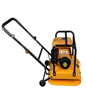 Compacteur à plaque vibrante haute efficacité 73 kg, style C90, machine de compactage à essence 170F, force d'excitation 18KN, 6000 VPM