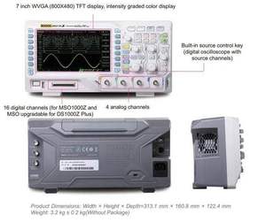 Rigol DS1054Z ออสซิลโลสโคปแบบดิจิตอล50MHz,1G SA/S, 24MPTS, 4CH, รองรับ RS232/UART,I2C,SPI - Product Image 4