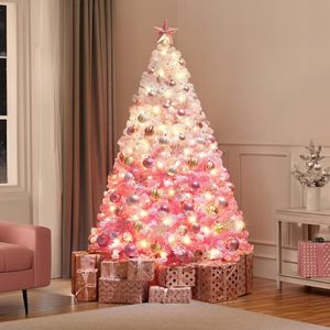 <span class=keywords><strong>Sapin</strong></span> de Noël artificiel pré-éclairé de 1,80 m, 250 lumières incandescentes <span class=keywords><strong>blanc</strong></span> chaud, floqué, en PVC/acier thermolaqué 820 - Product Image 5