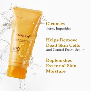 Crème Nettoyante Éclaircissante au Curcuma et à l'Acide Kojique avec Brosse Nettoyante pour les Pores, Idéale Peaux Sensibles - Product Image 6