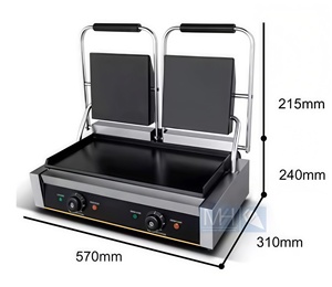 Venta caliente Contacto Prensa Parrilla Sandwich Combo Comercial <span class=keywords><strong>Microondas</strong></span> Sandwich Parrilla Placas Sandwich - Product Image 2