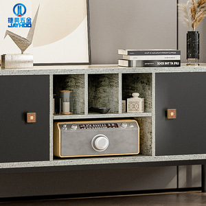 Jayhoo Chinese Style Brass Cabinet Handles Bar Shape Rectangle Durable Wardrobe Drawer Pulls Modular Installation - Product Image 4