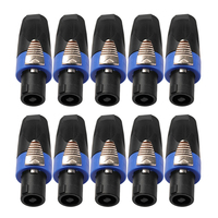 Connecteurs audio et vidéo NL4FC 4 pôles à 4 broches Adaptateur femelle Speakon 4 broches avec prise Ohm Câble connecteur haut-parleur