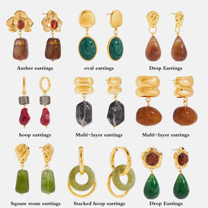 Damesmode zilveren oorringen trendy sieraden goud 18k minimalistische holle roestvrijstalen draadoorring ALN2512018 - Product Image 1