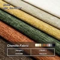 Tissu d'ameublement en chenille Msr Ice Flower 410 g/m² – Épais, lourd, mat, solide et robuste