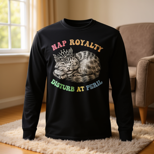 T-shirt à manches longues Nap Royalty Disturb At Peril - Product Image 3