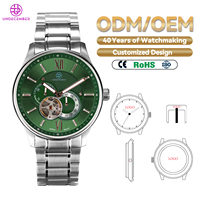 Montre-bracelet automatique Undecember ODM/OEM pour homme, résistance à l'eau 5 ATM, mécanique, avec superluminescence