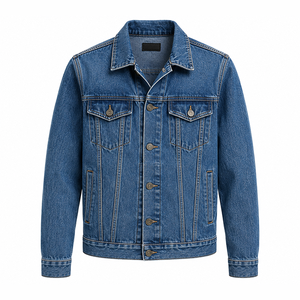 Fabricant de vestes en jean OEM ODM, fournisseur de vêtements en jean avec logo personnalisé, veste de camionneur vintage, écologique, imperméable, unisexe - Product Image 2