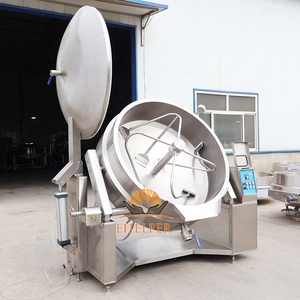 Pentola a vapore con agitatore 200L/400L/600L, pentola di cottura ribaltabile per collegamento a caldaia a vapore - Product Image 4
