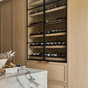 Ensembles de meubles de cuisine en bois massif au design moderne avec plan de travail stratifié et structure en MDF, comprenant un robinet en accessoire - Product Image 3