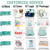 Ensemble d'alimentation pour bébé en silicone sans BPA, motif de dessin animé classique personnalisé en gros, assiette et bol détachables en acier inoxydable pour tout-petits