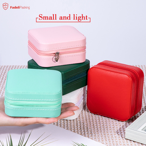 FADELI FDL-SN101 Organizador de Joyas para Mujer, Estuche Portátil de Cuero PU para Aretes y Pendientes, con Almacenamiento de Joyas, para Viaje - Product Image 2