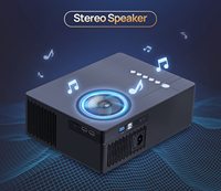 Android 1080P Smart Video Movie Projector Home Theater TV School Business Device FHD LCD BT Beamer Compatible Android 9