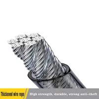 Verrou de volant de voiture en acier, ceinture de sécurité antivol, 2 clés, installation facile, ajustement universel 66*12.5cm YXJH AY-SL1040
