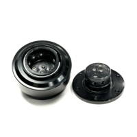 Volant de course à dégagement rapide de haute qualité 70 mm à 6 trous, kit de fixation en alliage d'aluminium CNC pour simulateur de course