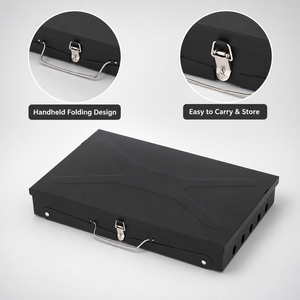 <span class=keywords><strong>Barbecue</strong></span> pliant moderne d'extérieur en gros avec boîte à outils intégrée, support de <span class=keywords><strong>barbecue</strong></span> portable avec revêtement en poudre pour stand de rue, personnalisable - Product Image 2