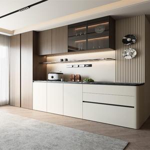 Buffet en bois de luxe sur mesure avec portes en verre pour salle à manger - Product Image 3