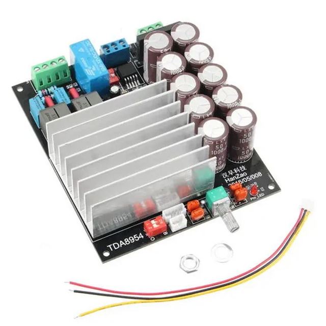 Hot new TDA8954 HiFi 210W*2 High Power Digital Amplifier Board Fever 2.0 Class D Two-Channel Audio Stereo Amplifier TDA8954TH