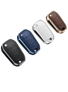 Étui de protection pour clé de voiture en alliage d'aluminium pour Peugeot DS Citroën Versailles C5X Sega FT <span class=keywords><strong>Porte</strong></span>-clés <span class=keywords><strong>Porte</strong></span>-clés Sac Accessoires - Product Image 6