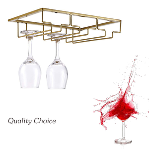 <strong>Under</strong> <strong>Cabinet</strong> Stemware <strong>Wine</strong> Glass Holder <strong>Rack</strong> 12 Glasses <strong>Storage</strong> Hanger Metal Organizer <strong>Rack</strong> for Bar Kitchen - Product Image 1