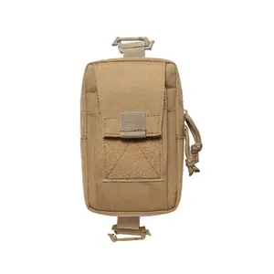 Kantong Molle Taktis Luar Ruangan Ponsel Pinggang EDC Gadget Pemegang Tas dengan Sabuk Loop Hook