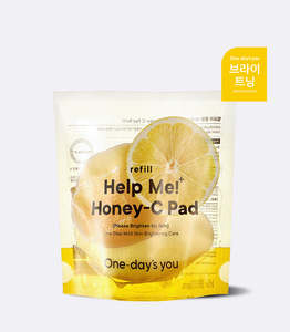 Help Me Honey C Pad Refill, 60 Discos de Tónico Facial Vegano Orgánico con Vitamina C para Iluminar, Hidratar y Exfoliar la Piel - Product Image 1