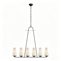 Lustre de style américain, lustre sur mesure, lustre moderne de luxe pour salon, luminaire suspendu pour îlot de cuisine