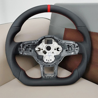 Volant sport en cuir pour Volkswagen VW Golf 5 MK6 MK7 MK8 Jetta Passat Polo Tiguan GTI, accessoires de voiture