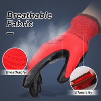 Gants de travail en polyester enduit de nitrile de haute qualité XINGYU, calibre 13, logo personnalisé, gants de jardinage, gants de travail multi-usages en nitrile