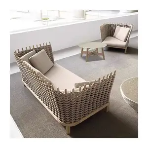 Ngoài trời Gỗ Tếch ghế sofa sân gỗ đổ Treo Ghế phòng chờ chất lượng đồ nội thất ngoài trời