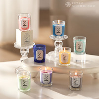Vela Aromática Personalizada de 50g en Vaso de Vidrio, Vela Mini de Cera de Soya, Etiqueta Privada OEM, Set de Regalo al por Mayor, Múltiples Fragancias