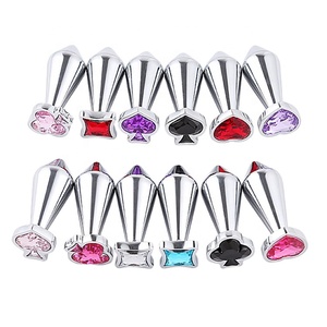 Tapón Anal de Aleación de Aluminio, Juguete Sexual para Adultos, Diseño de Cartas de Juego, Juguetes Sexuales para Hombres, Bolas Anales para Mujeres y Hombres - Product Image 1
