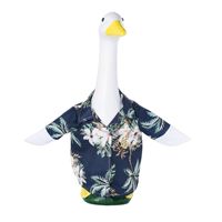 MSYO Costume de canard de pelouse style plage hawaïenne, imprimé tropical, pour décoration d'été de jardin et de véranda