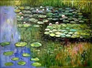 Dafen pintura al óleo pueblo reproducción de alta calidad de lirio de agua de <span class=keywords><strong>Van</strong></span> <span class=keywords><strong>Gogh</strong></span> pintura al óleo hecha a mano - Product Image 2