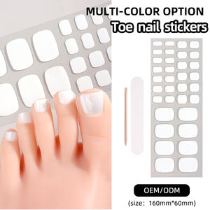 สติ๊กเกอร์ติดเล็บเท้าเจลแบบไม่ต้องอบ  ผลิตภัณฑ์ใหม่  สำหรับตกแต่งเล็บเท้า  ไม่ต้องใช้แสงยูวี - Product Image 2