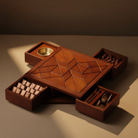 Boîte d'emballage alimentaire en bois de noyer pour le Ramadan, tiroirs rotatifs personnalisés, boîte cadeau en bois pour chocolats, boîte cadeau de luxe pour le Eid, boîte à épices