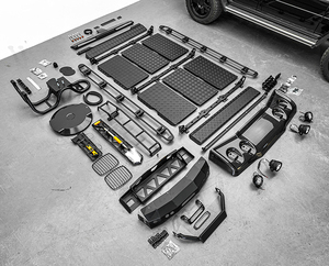 <span class=keywords><strong>Classe</strong></span> G W464 <span class=keywords><strong>4x4</strong></span> Off Road Kits de carrosserie Porte-bagages de toit Échelle Spoiler Lumière Pare-chocs avant Pare-chocs arrière Treuil Bêche Hache Pièces d'extérieur - Product Image 2