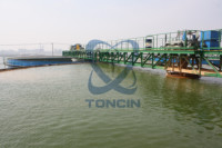 Épaississeur minier personnalisé Toncin GNZ avec moteur AC, réservoir de sédiments, clarificateur, construction en acier inoxydable, entraînement central