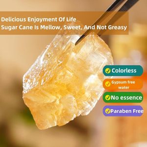 100% Tự Nhiên Màu Vàng Đường Đá 1000G/35.27Oz Rõ Ràng Nâu Pha Lê Đá Kẹo Đường Mía Khối Lượng Lớn Và Túi Bao Bì Có Sẵn - Product Image 4