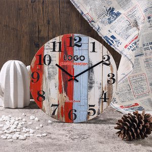 12 inch thạch anh Đồng hồ treo tường với im lặng năng lượng hấp thụ sáng chữ số bằng gỗ <span class=keywords><strong>Glow</strong></span>-in-The-Dark MDF trang trí thắp sáng tay - Product Image 4