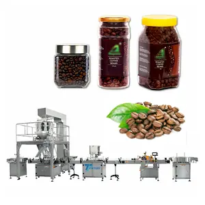 4 Heads Linear Weighing Automatic Salt Sugar Rice Packing Machine Coffee Bean Nuts Filling Packing Low Price from supplier