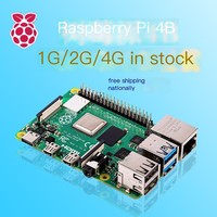 Raspberry Pi 4ème génération type B fabriqué au Royaume-Uni, carte mère Raspberry Pi 4B pour l'intelligence artificielle, kit de développement pour mini-ordinateur