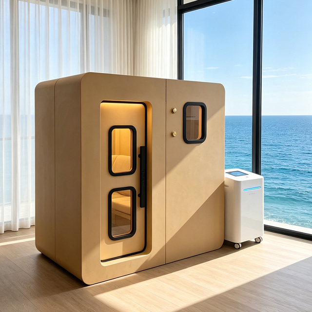 Customizable Sitting Hard Shell Hbot Unit 1.5ata for Home use & Pet Wellness Hyperbaric oxygen chamber