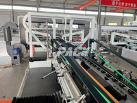 Machine en ligne de dossier Gluer Stitcher Strapper automatique, pour la fabrication de boîtes en carton ondulé